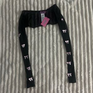 Edikted Bow Mesh Shrug